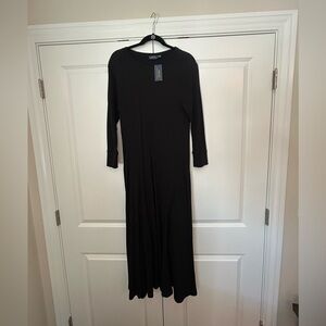 Polo by Ralph Lauren Elegant Black Long Sleeve Dress